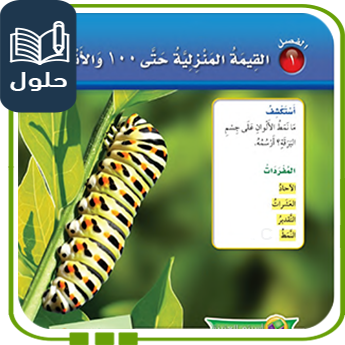 حلول الوحدة الأولى القيمة المنزلية رياضيات ثاني ف1